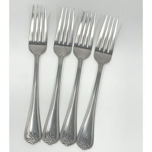 Lenox BUTLERS GOURMET Stainless Flatware 18/8 Dinner Forks 8 1/4" Set Of 4